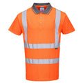 Orange - Front - Portwest Mens Hi-Vis Safety Polo Shirt