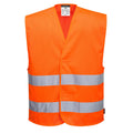 Orange - Front - Portwest Mens Mesh Safety Hi-Vis Vest