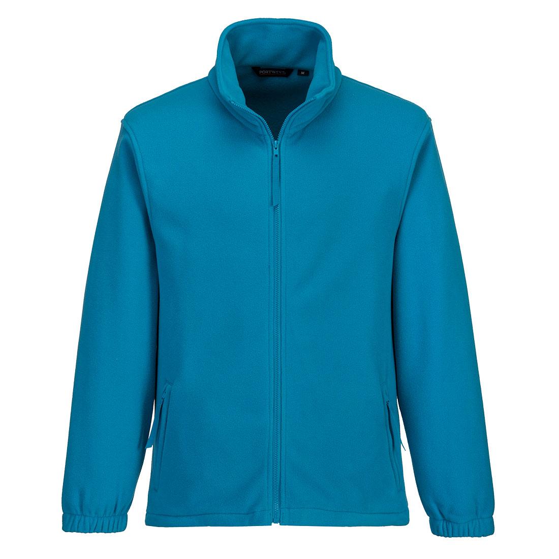 Aqua - Front - Portwest Mens Aran Fleece Jacket