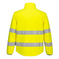 Yellow-Black - Back - Portwest Mens PW2 Softshell High-Vis Jacket