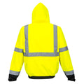 Yellow-Black - Back - Portwest Mens Premium 3 In 1 High-Vis Bomber Jacket