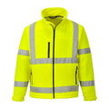 Yellow - Front - Portwest Mens Classic High-Vis Soft Shell Jacket