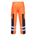Orange-Navy - Back - Portwest Mens Service Ballistic Hi-Vis Trousers