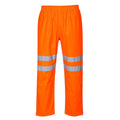 Orange - Front - Portwest Mens Hi-Vis Breathable Rain Trousers