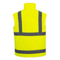 Yellow - Back - Portwest Mens 2 In 1 High-Vis Soft Shell Jacket