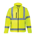 Yellow - Front - Portwest Mens 2 In 1 High-Vis Soft Shell Jacket