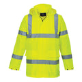 Yellow - Front - Portwest Mens S160 Lite Hi-Vis Traffic Jacket