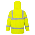 Yellow - Back - Portwest Mens S160 Lite Hi-Vis Traffic Jacket