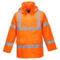 Orange - Front - Portwest Mens S160 Lite Hi-Vis Traffic Jacket