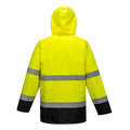 Yellow-Navy - Back - Portwest Mens S162 3 In 1 Lite Hi-Vis Jacket