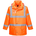 Orange - Front - Portwest Mens Essential 5 In 1 Hi-Vis Safety Jacket