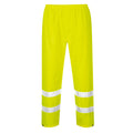 Yellow - Back - Portwest Mens Hi-Vis Rain Trousers
