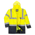 Yellow-Black - Front - Portwest Mens Essential 5 In 1 Hi-Vis Jacket