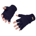 Navy - Front - Portwest Knitted Insulatex Fingerless Gloves