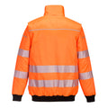 Orange-Black - Back - Portwest Mens PW3 Hi-Vis 3 In 1 Safety Jacket