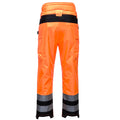 Orange-Black - Back - Portwest Mens PW3 Extreme High-Vis Safety Rain Trousers