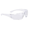 Clear - Front - Portwest Unisex Adult Transparent Safety Glasses