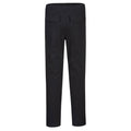 Black - Back - Portwest Womens-Ladies S234 Stretch Maternity Work Trousers