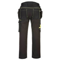 Black - Back - Portwest Mens Wx3 Eco Stretch Holster Pocket Trousers
