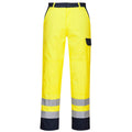 Yellow - Front - Portwest Mens Hi-Vis Bizflame Pro Trousers