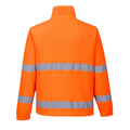 Orange-Navy - Back - Portwest Mens Essential Hi-Vis Safety Fleece Jacket