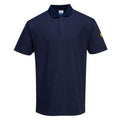 Navy - Front - Portwest Mens Anti-Static Polo Shirt