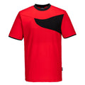 Red-Black - Front - Portwest Mens Cotton Active T-Shirt