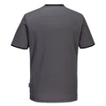 Zoom Grey-Black - Back - Portwest Mens Cotton Active T-Shirt