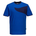 Royal Blue-Navy - Front - Portwest Mens Cotton Active T-Shirt