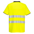 Yellow-Black - Back - Portwest Mens PW2 Cotton High-Vis T-Shirt