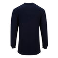Navy - Back - Portwest Mens Flame Resistant Anti-Static Long-Sleeved T-Shirt