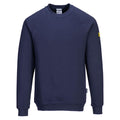 Navy - Front - Portwest Mens Anti-Static Sweatshirt