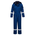 Royal Blue - Front - Portwest Unisex Adult Flame Resistant Anti-Static Winter Overalls