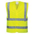 Yellow - Front - Portwest Mens Band & Brace Hi-Vis Vest