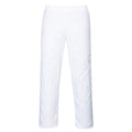 White - Front - Portwest Mens Twill Bakers Trousers