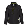Black - Front - Portwest Mens Wx3 Eco Softshell Hybrid Jacket