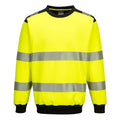 Yellow-Black - Front - Portwest Mens PW3 Hi-Vis Sweatshirt