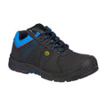 Black-Blue - Front - Portwest Mens Protector Leather Compositelite Safety Shoes