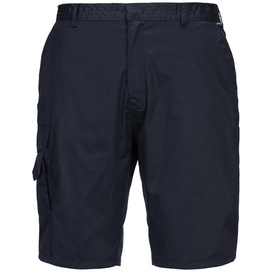 Navy - Front - Portwest Mens Combat Shorts