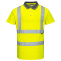 Yellow - Front - Portwest Mens Hi-Vis Polo Shirt