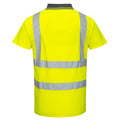 Yellow - Back - Portwest Mens Hi-Vis Polo Shirt