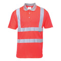 Red - Front - Portwest Mens Hi-Vis Polo Shirt