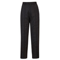 Black - Front - Portwest Womens-Ladies Elasticated Trousers