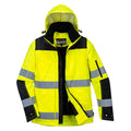 Yellow-Black - Front - Portwest Mens Hi-Vis 3 In 1 Winter Jacket