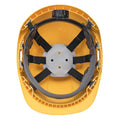 Yellow - Back - Portwest Unisex Adult Endurance Plus Safety Helmet Set