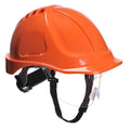 Orange - Front - Portwest Unisex Adult Endurance Plus Safety Helmet Set