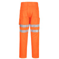 Orange - Back - Portwest Mens Eco Friendly Hi-Vis Safety Work Trousers