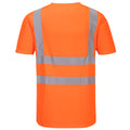 Orange - Back - Portwest Mens Hi-Vis Mesh Insert Comfort Safety T-Shirt