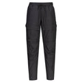 Black - Front - Portwest Mens KX3 Drawstring Work Trousers