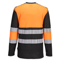 Orange-Black - Back - Portwest Mens PW3 Cotton High-Vis T-Shirt